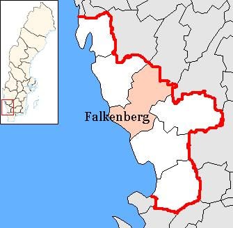 mapa Švédsko, Falkenberg