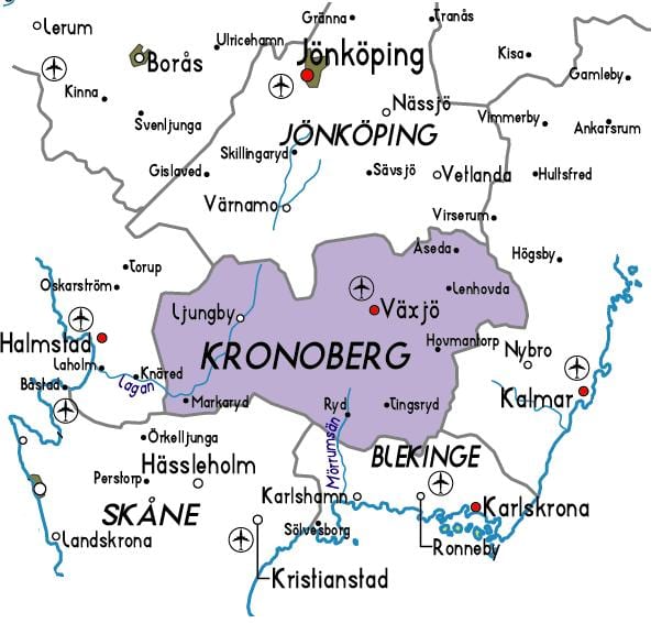 mapa Vězení Švédsko