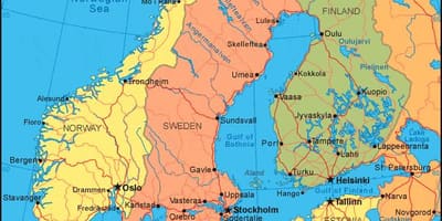 Švédsko mapa umístění