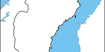 Slepá mapa Švédsko
