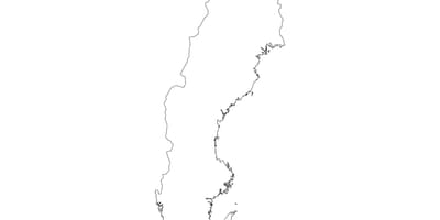 Mapa Švédska vektor