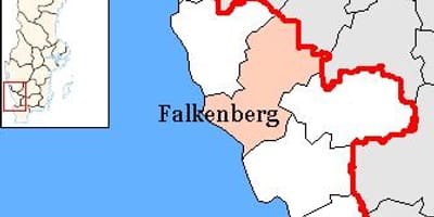 Mapa Švédsko, Falkenberg