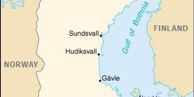 Mapa Helsingborg Švédsko